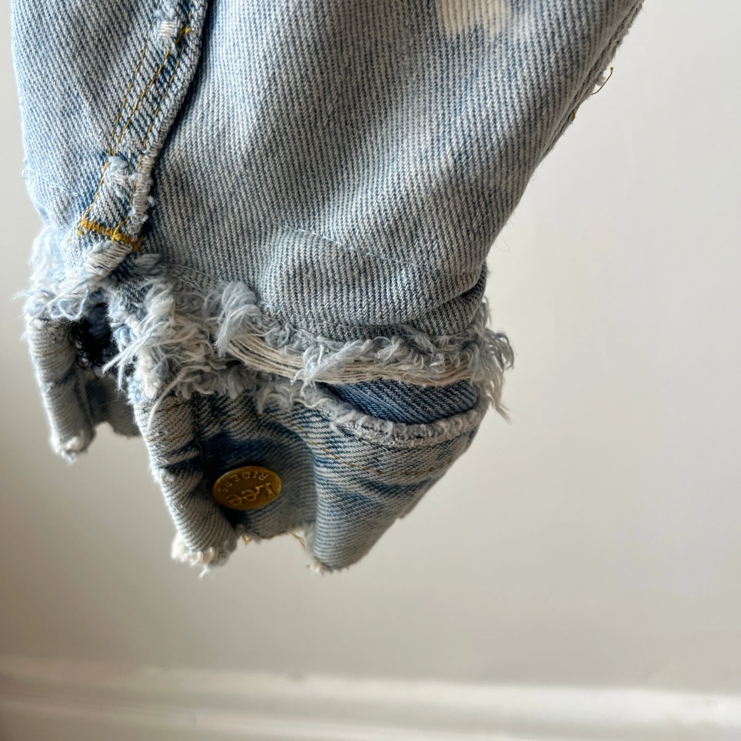 1980s Destroyed and Resurrected Lee Denim Jean Jacket (See Pics)