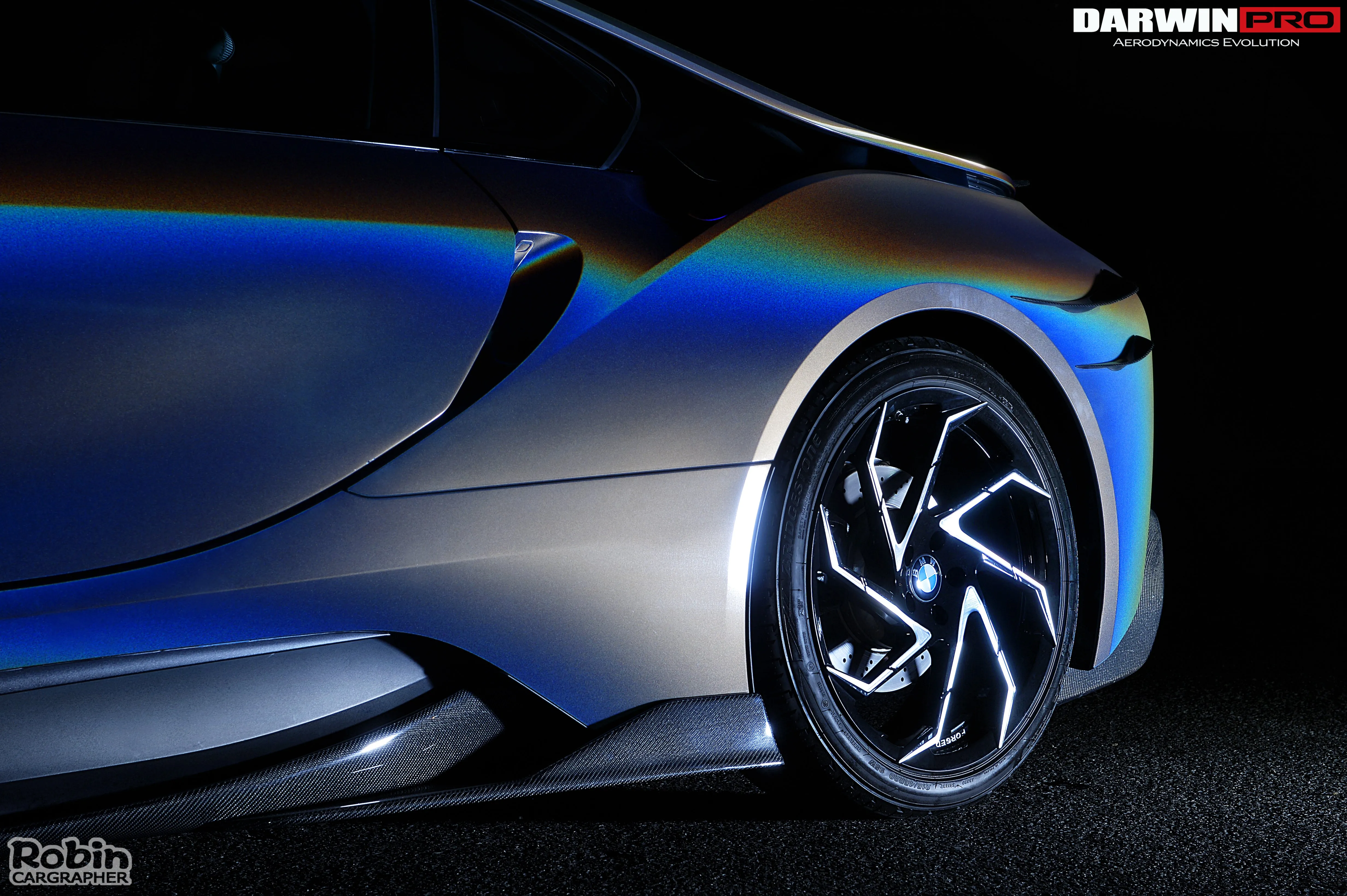 2014-2018 BMW i8 BZK Carbon Fiber Side Skirts