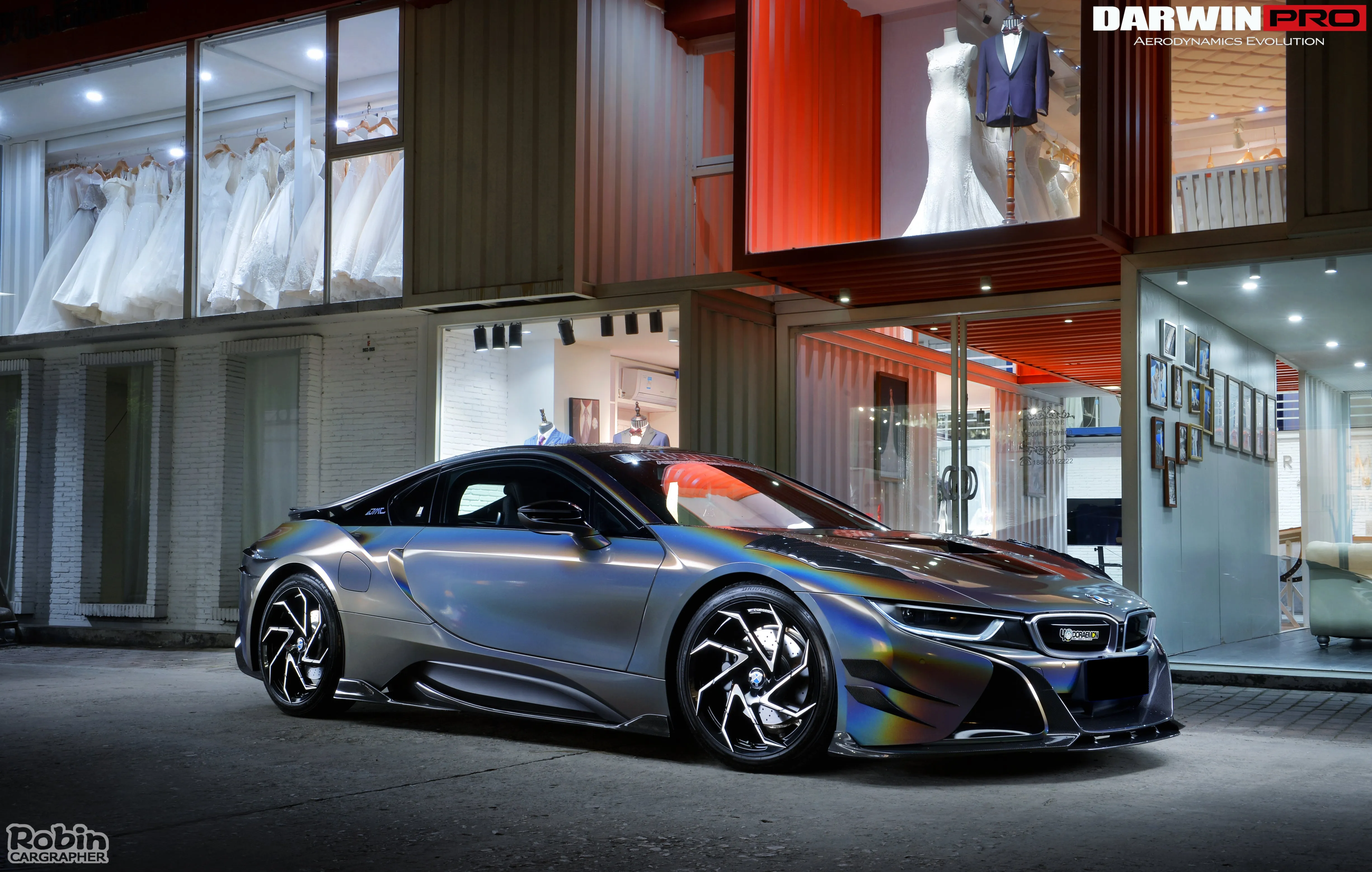 2014-2018 BMW i8 BZK Carbon Fiber Side Skirts