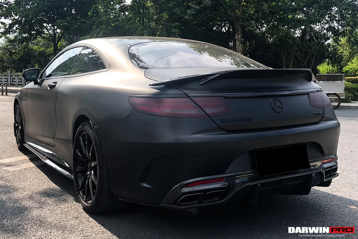 2014-2021 Mercedes Benz C217 S63/S65 AMG Coupe BKSS Style Carbon Fiber Side Skirts