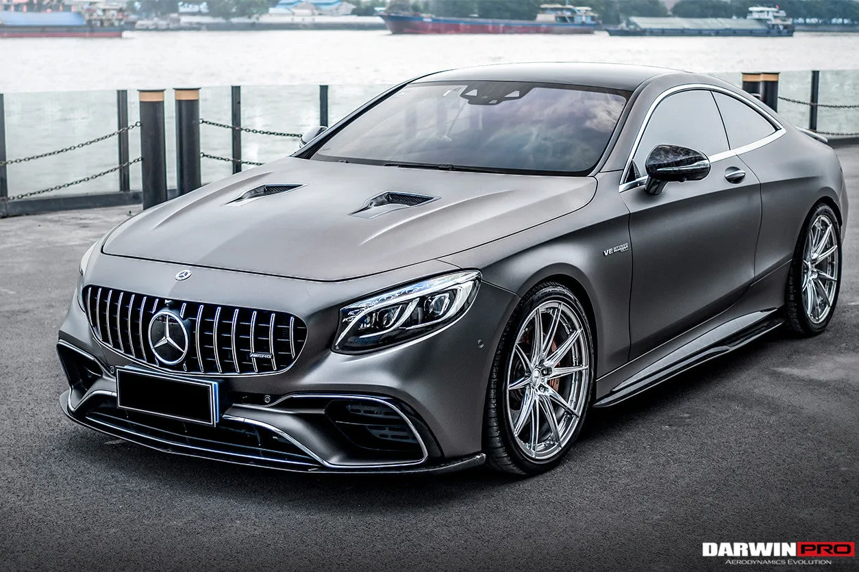 2014-2021 Mercedes Benz C217 S63/S65 AMG Coupe BKSS Style Carbon Fiber Side Skirts