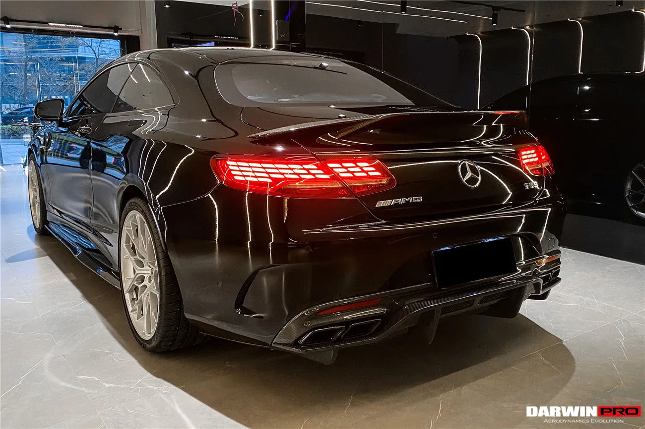2014-2021 Mercedes Benz C217 S63/S65 AMG Coupe BKSS Style Carbon Fiber Side Skirts