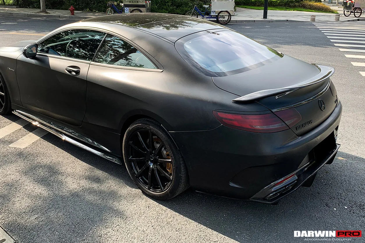 2014-2021 Mercedes Benz C217 S63/S65 AMG Coupe BKSS Style Carbon Fiber Side Skirts