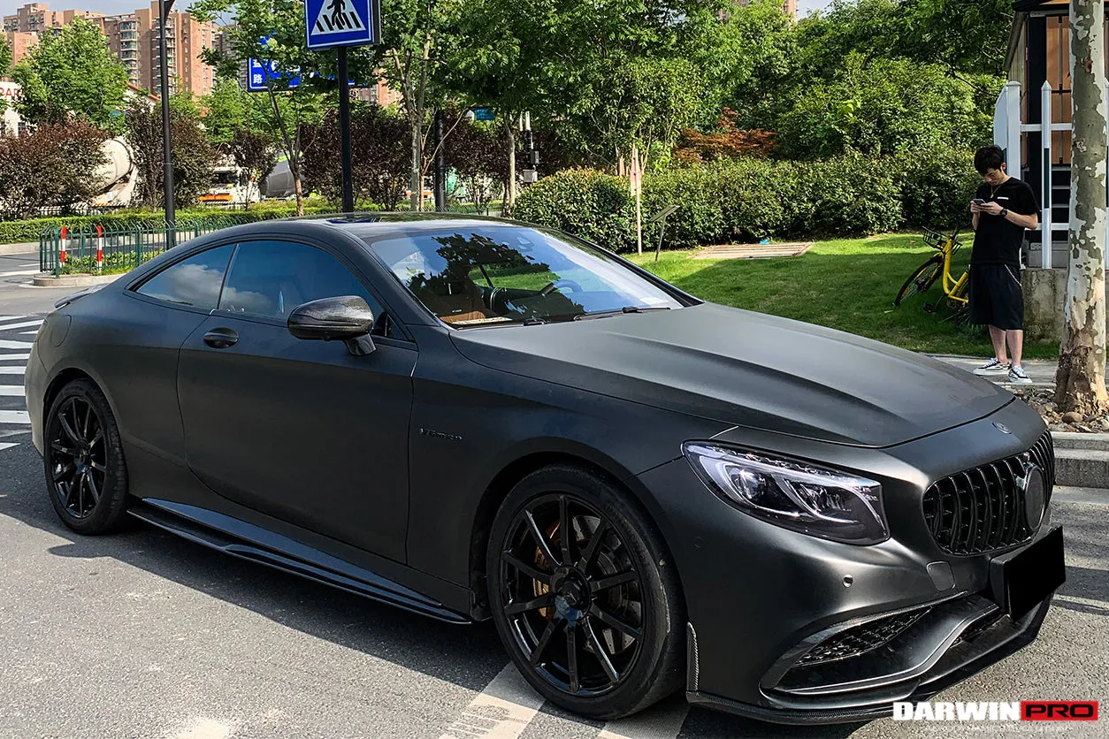 2014-2021 Mercedes Benz C217 S63/S65 AMG Coupe BKSS Style Carbon Fiber Side Skirts