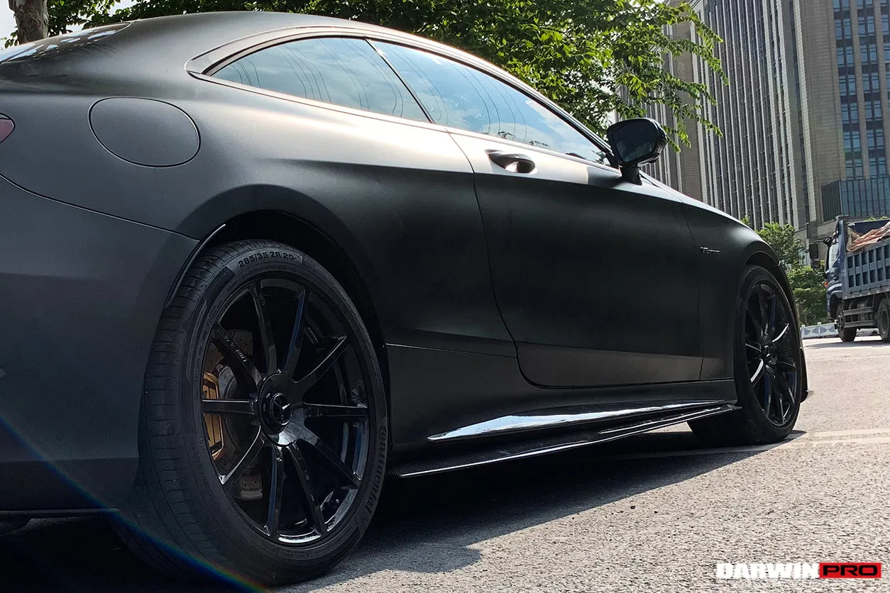 2014-2021 Mercedes Benz C217 S63/S65 AMG Coupe BKSS Style Carbon Fiber Side Skirts