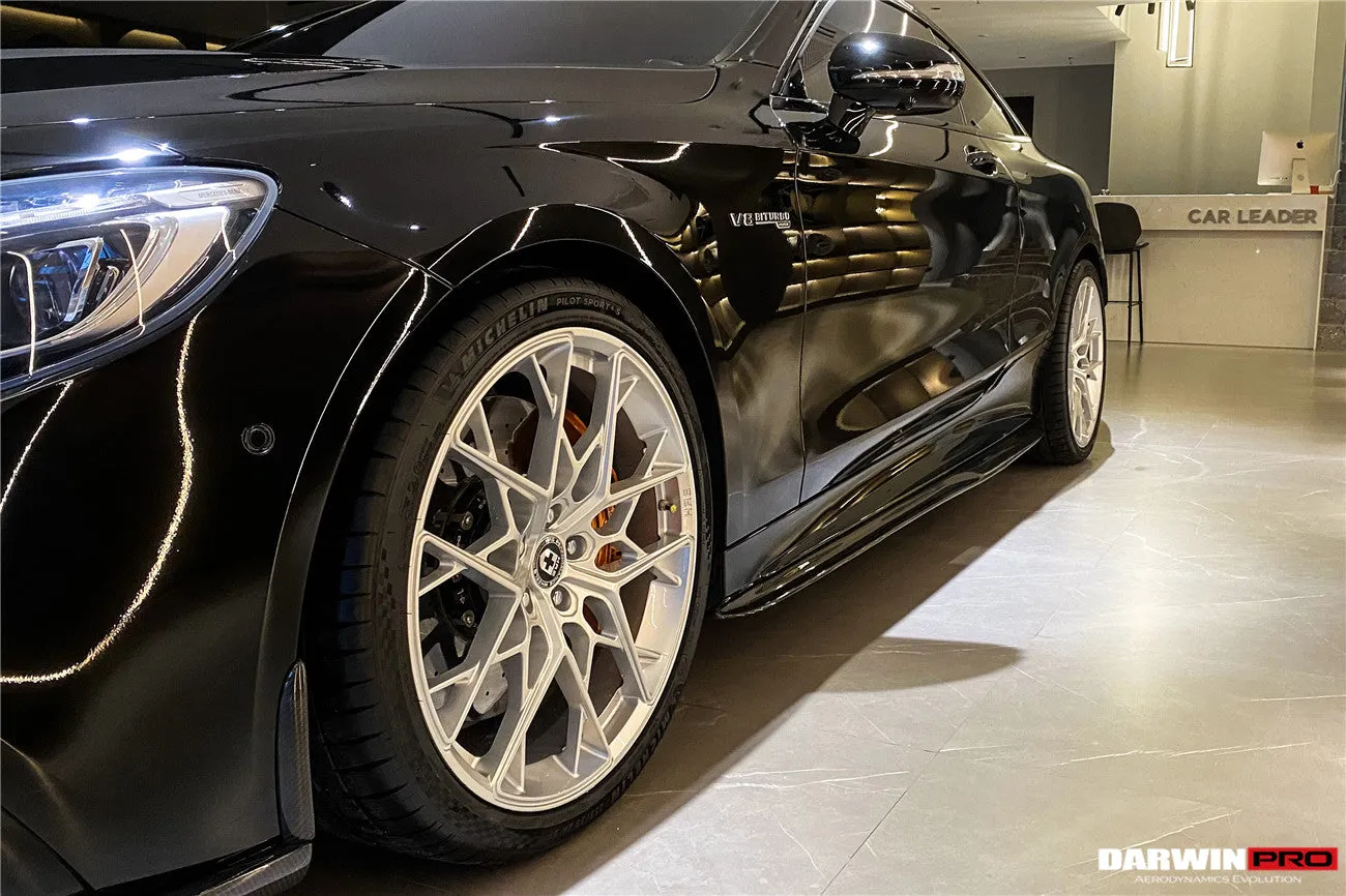 2014-2021 Mercedes Benz C217 S63/S65 AMG Coupe BKSS Style Carbon Fiber Side Skirts