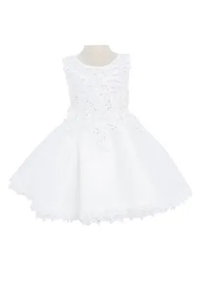 3D Floral Soft Tulle Toddler Girl Dress – A Delicate Fairytale Look