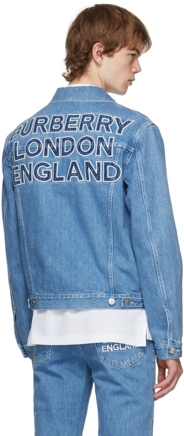 Burberry Blue Denim Satchwell Jacket