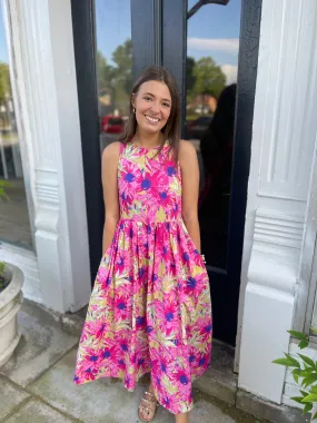 Carol Floral Midi Dress