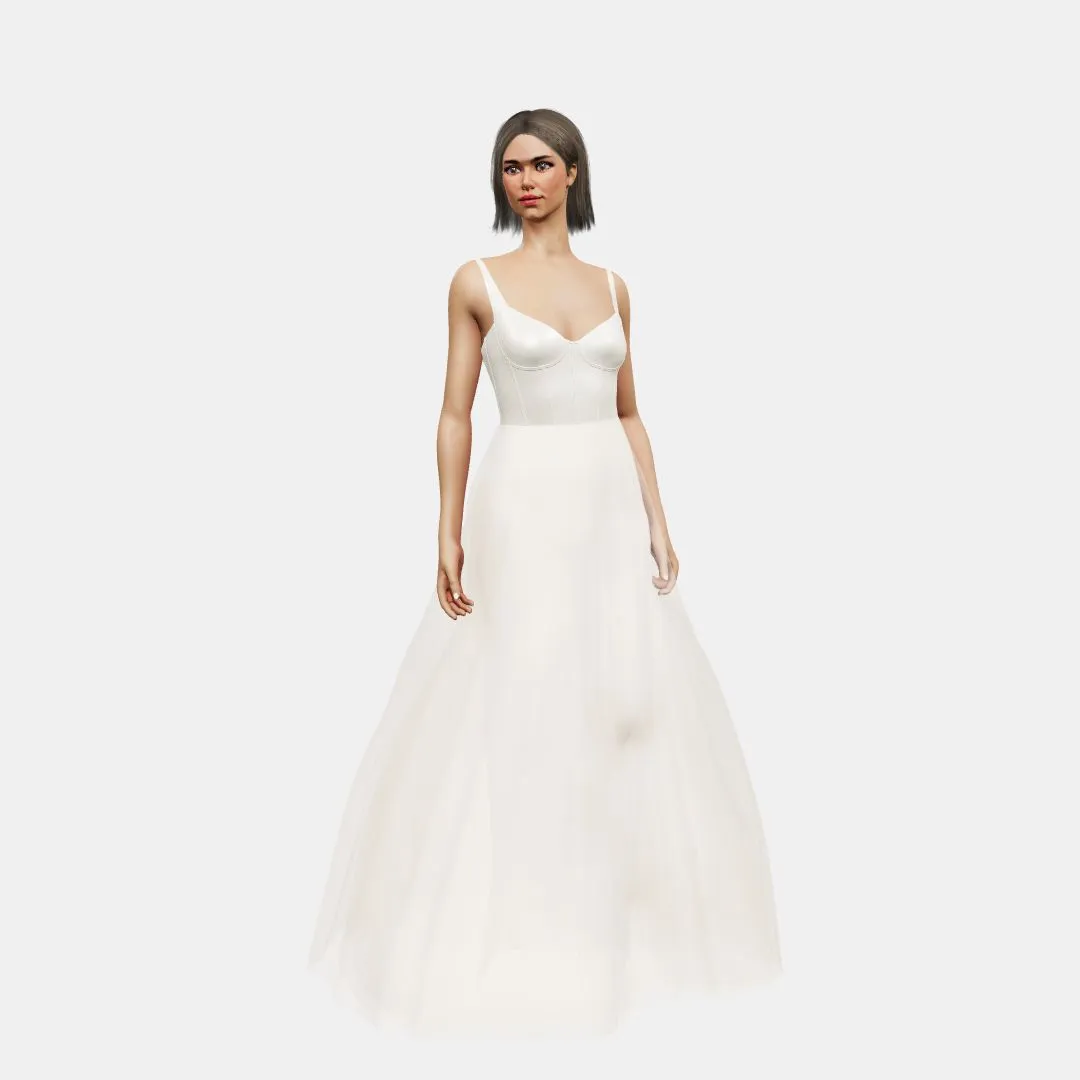 Corset   A-line tulle