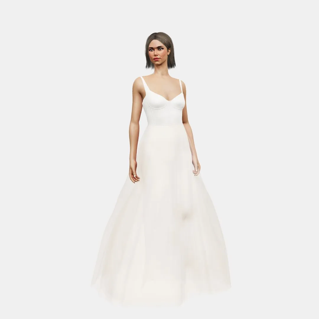 Corset   A-line tulle