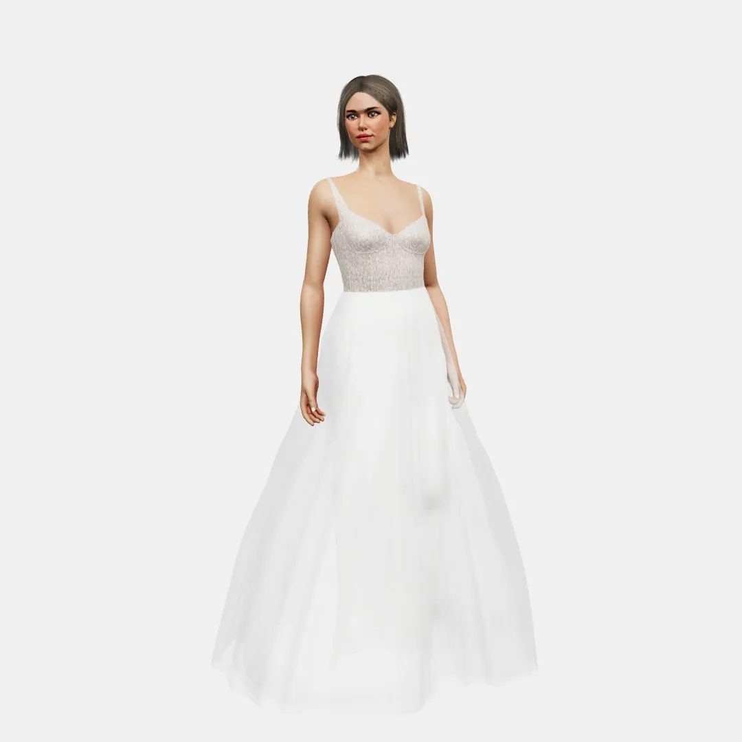 Corset   A-line tulle