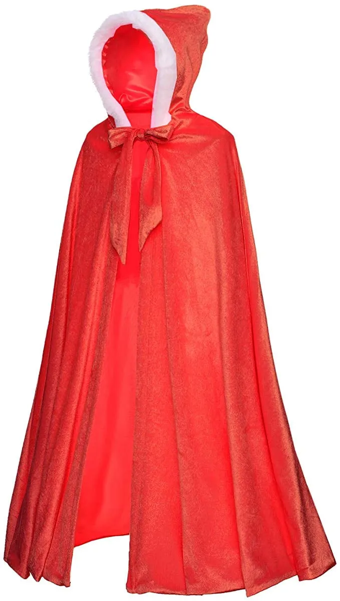 Deluxe Elsa Princess Purple Cape Costume for 3-12 Girls Years