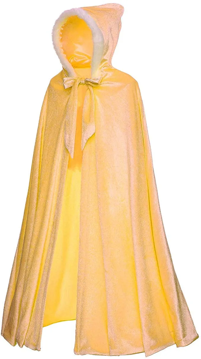 Deluxe Elsa Princess Purple Cape Costume for 3-12 Girls Years
