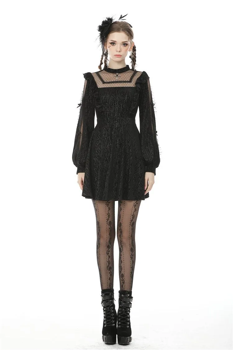 Dreamy princess lace sexy see-through square neck dress DW505