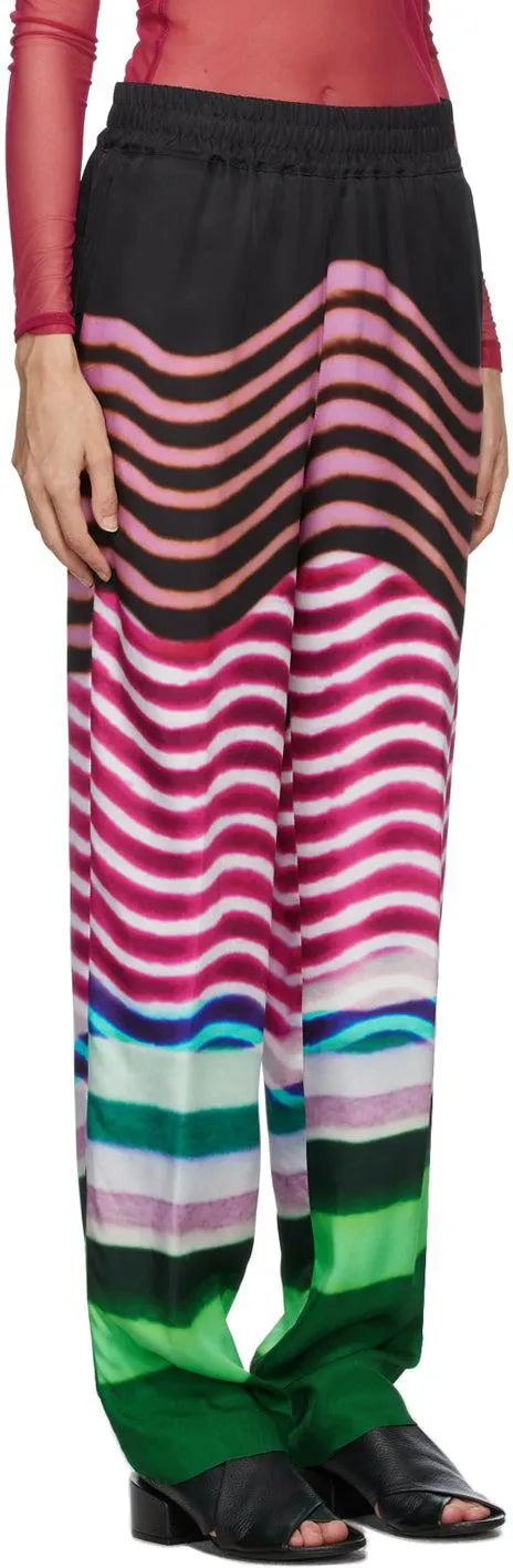 Dries Van Noten Multicolor Len Lye Edition Print Trousers