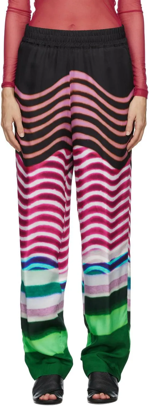 Dries Van Noten Multicolor Len Lye Edition Print Trousers
