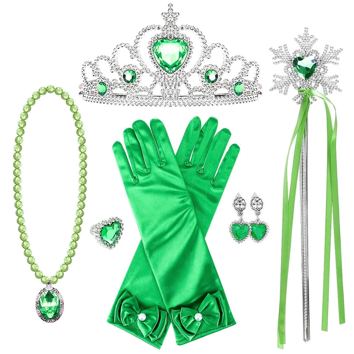KAWELL Princess Anna Costumes Birthday Party Costume Cosplay Dress up for Little Girls
