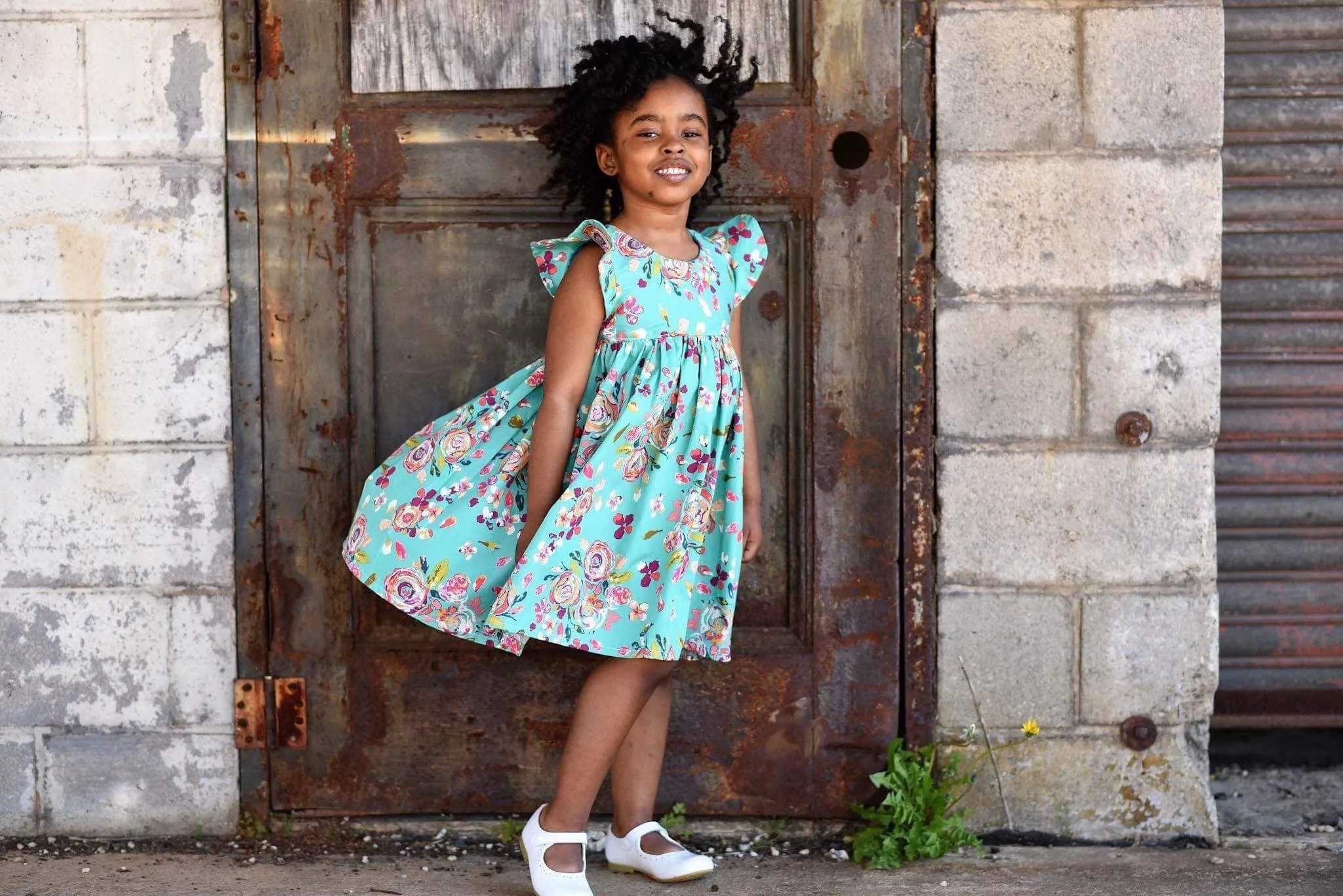 Laelle Mint Floral Dress