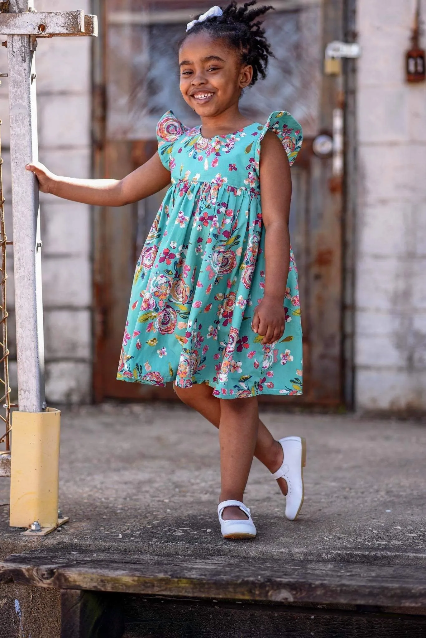 Laelle Mint Floral Dress