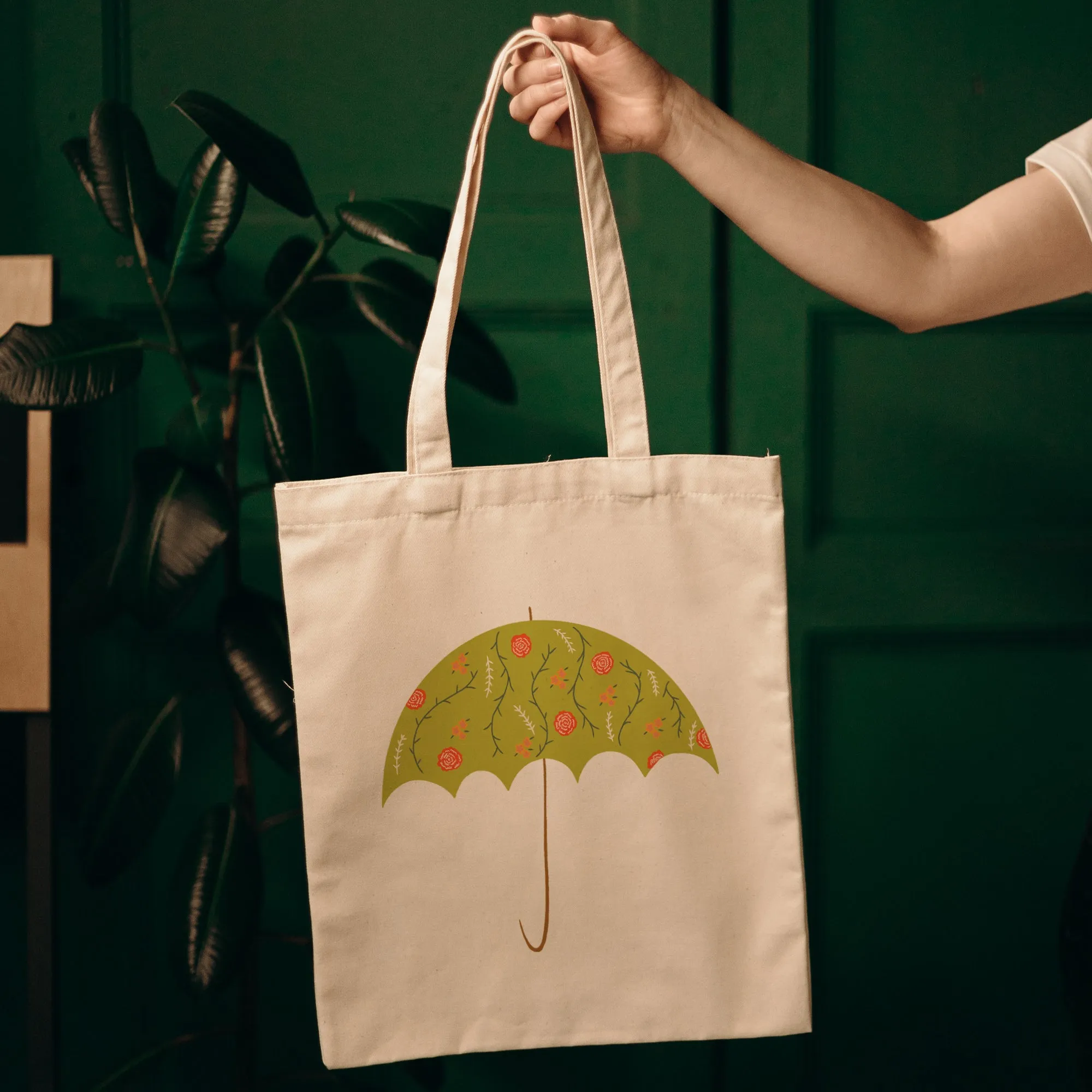 Leaf umbrella Tote Bag