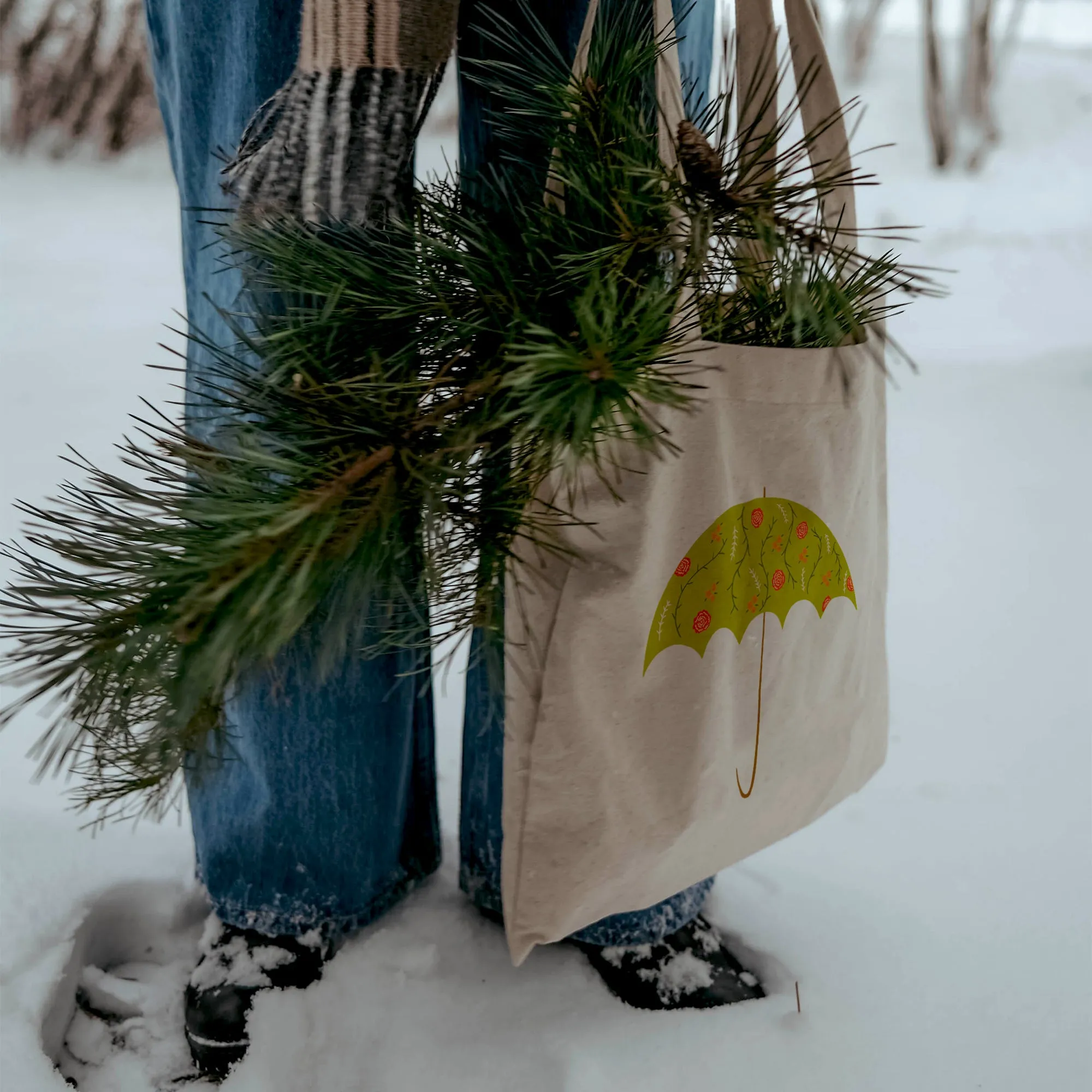 Leaf umbrella Tote Bag