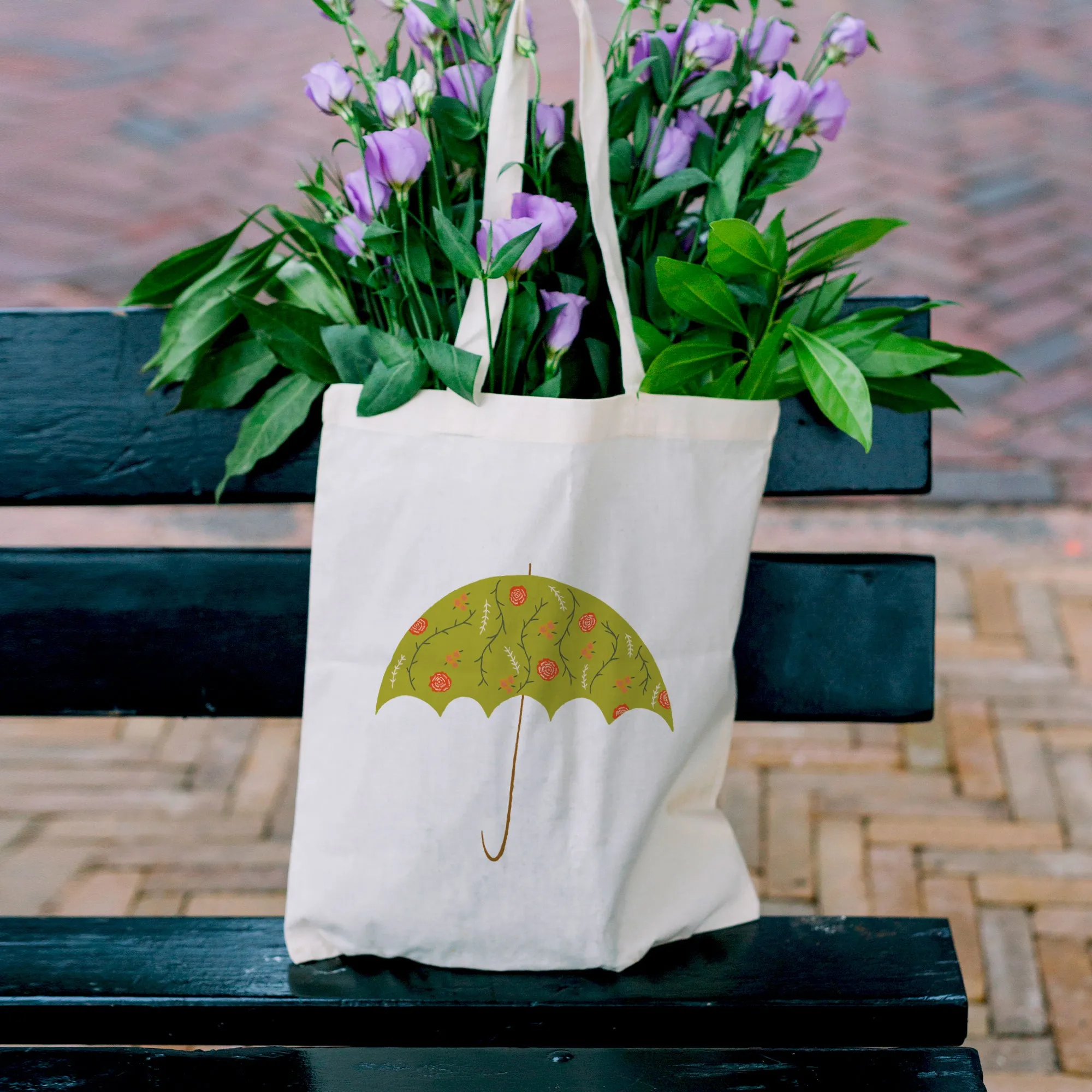 Leaf umbrella Tote Bag