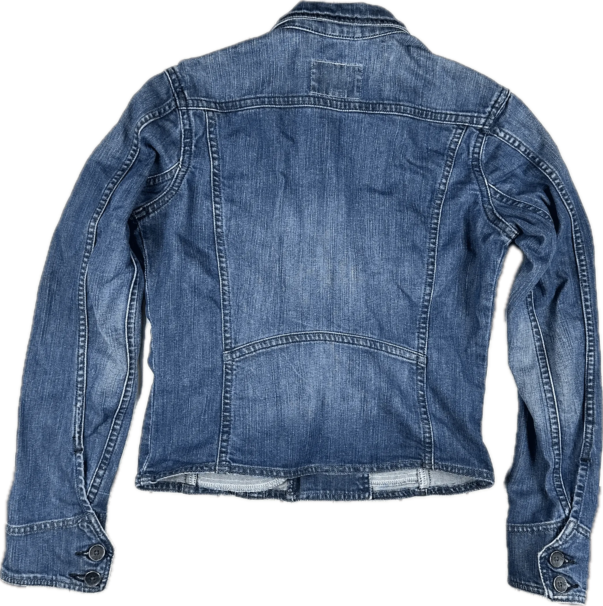 Levis Zip & Button Front Denim Jacket - Size S