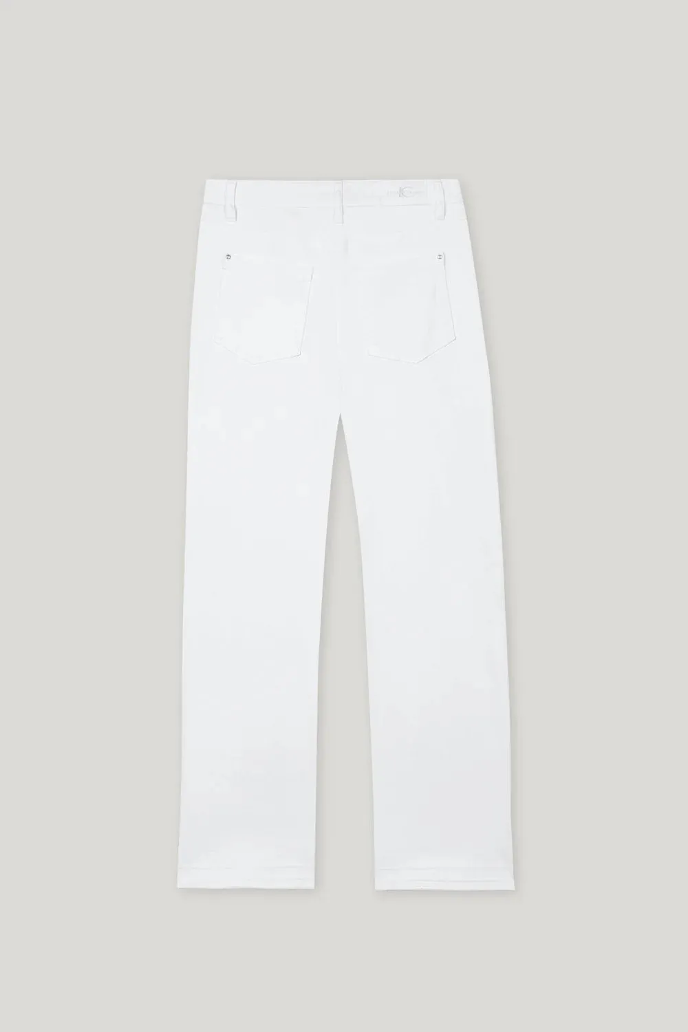 LUISA CERANO White Wide Leg Jeans