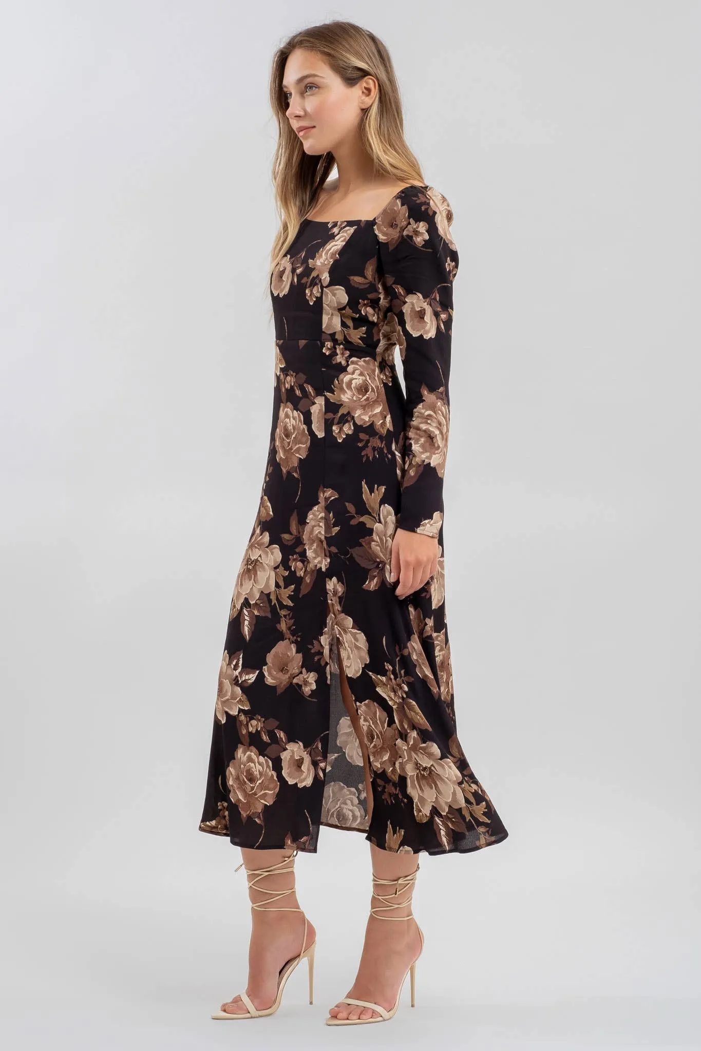 Manda Midi floral dress