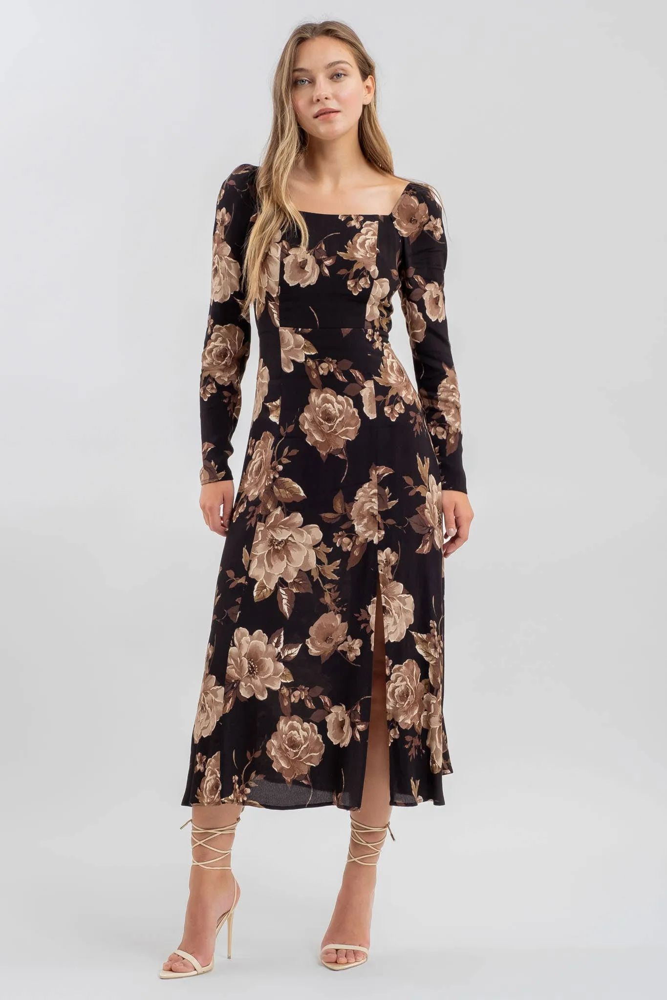 Manda Midi floral dress