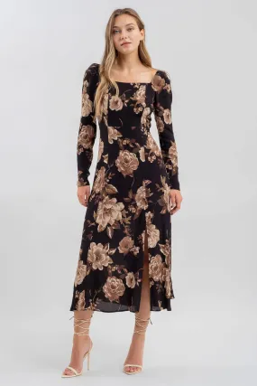 Manda Midi floral dress