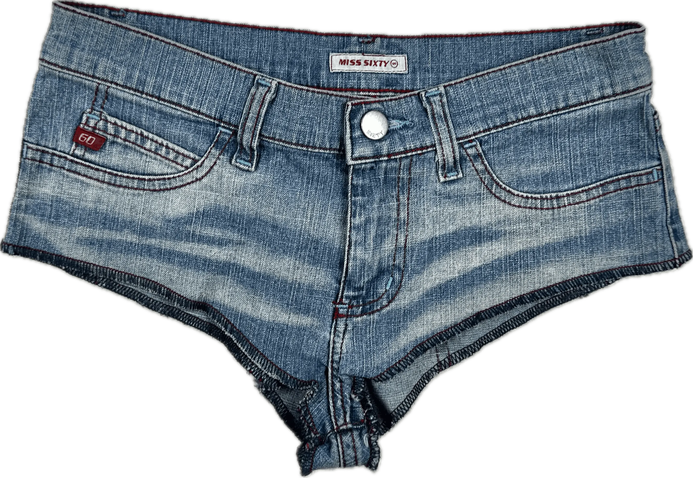 Miss Sixty Italian Denim Micro Shorts- Size XS