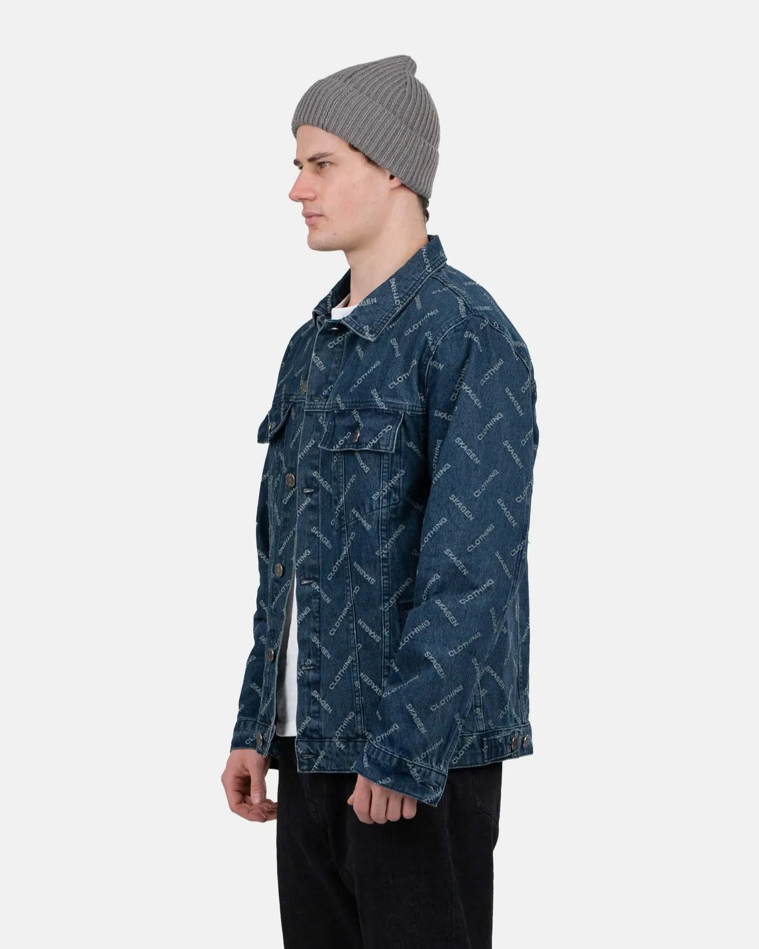 Monogram Denim Jacket Indigo