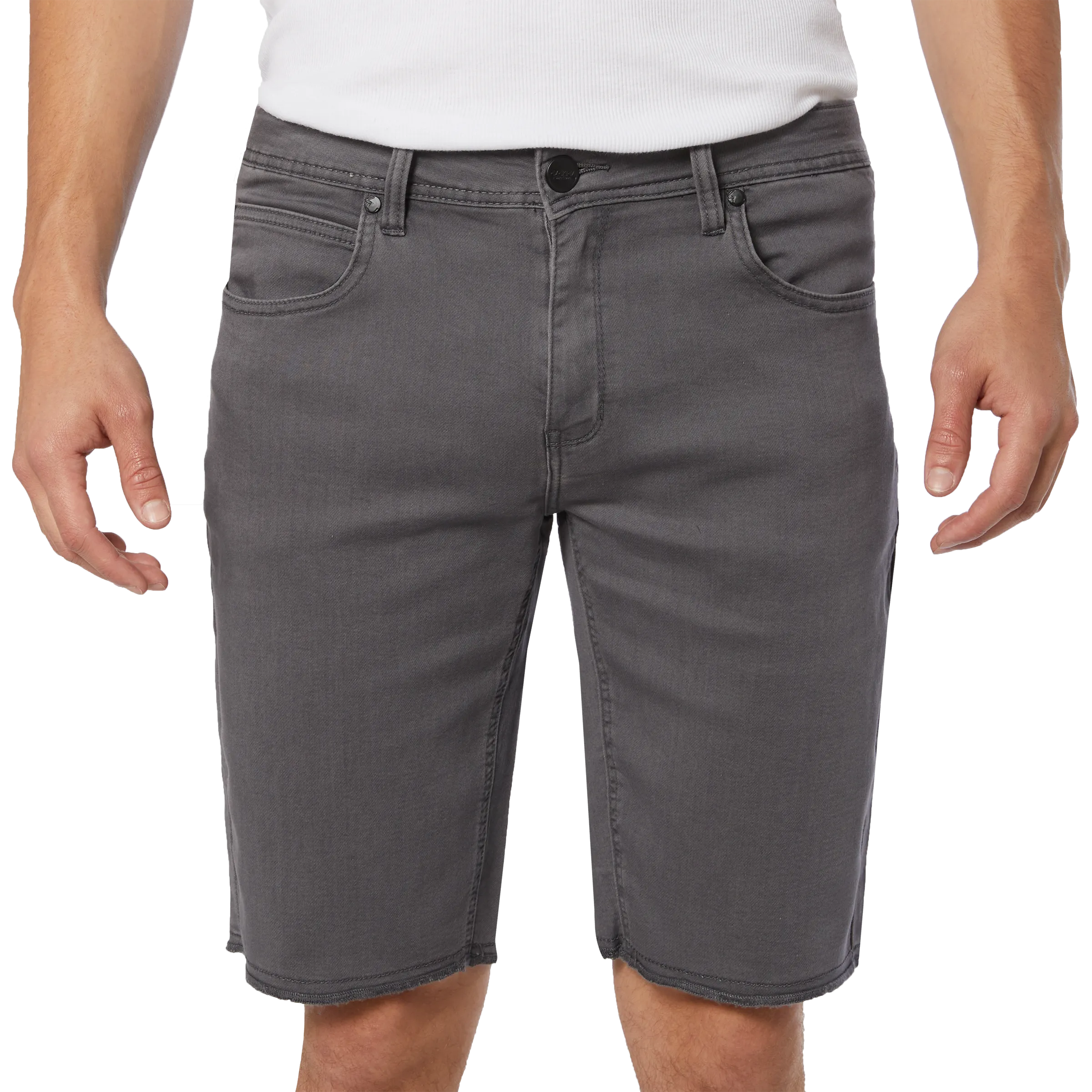 NOW DENIM SHORT - DARK GREY