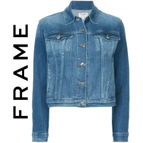 NWT - Frame 'Le Vintage' Stretch  Denim Jacket $319 - Size M