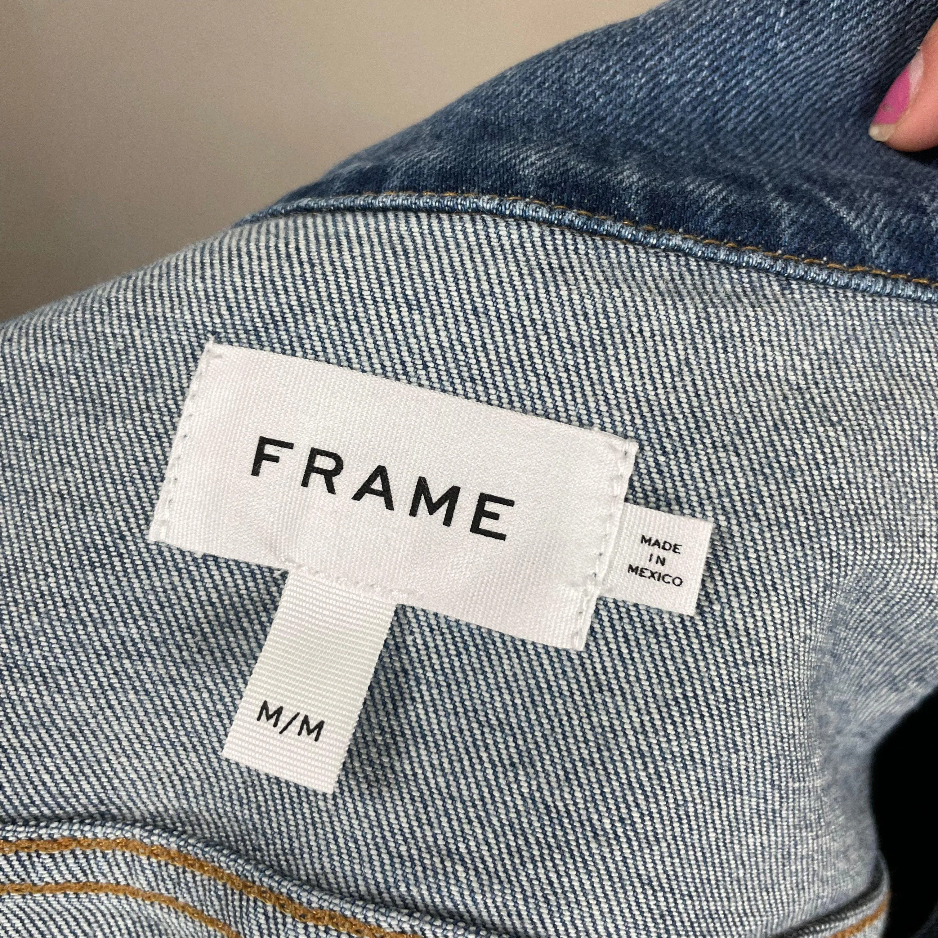 NWT - Frame 'Le Vintage' Stretch  Denim Jacket $319 - Size M