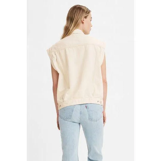 NWT - Levis Wellthread Sleeveless Trucker Jacket - Size L