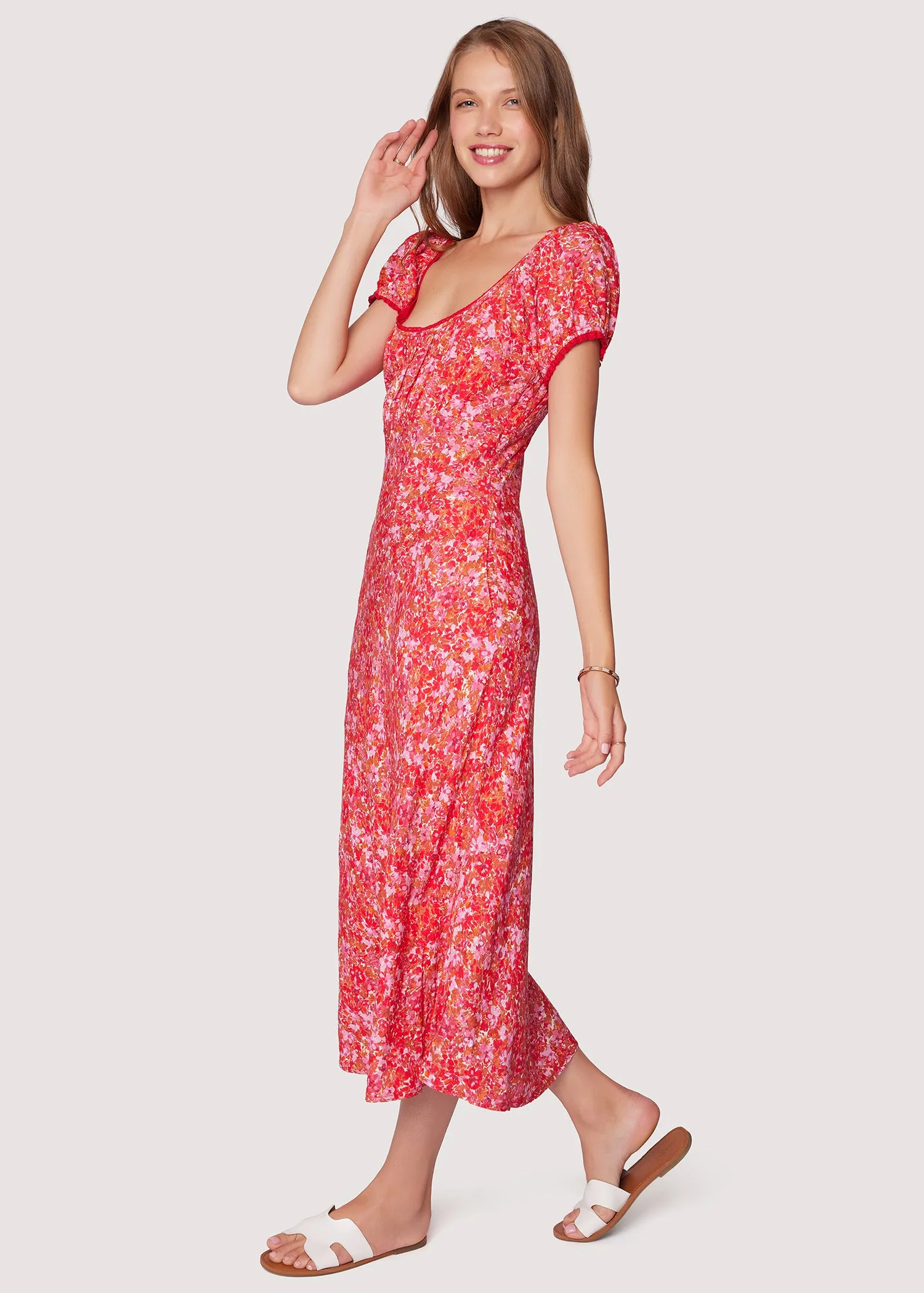 Petal Patch Midi Dress