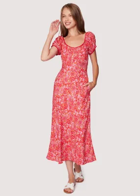 Petal Patch Midi Dress