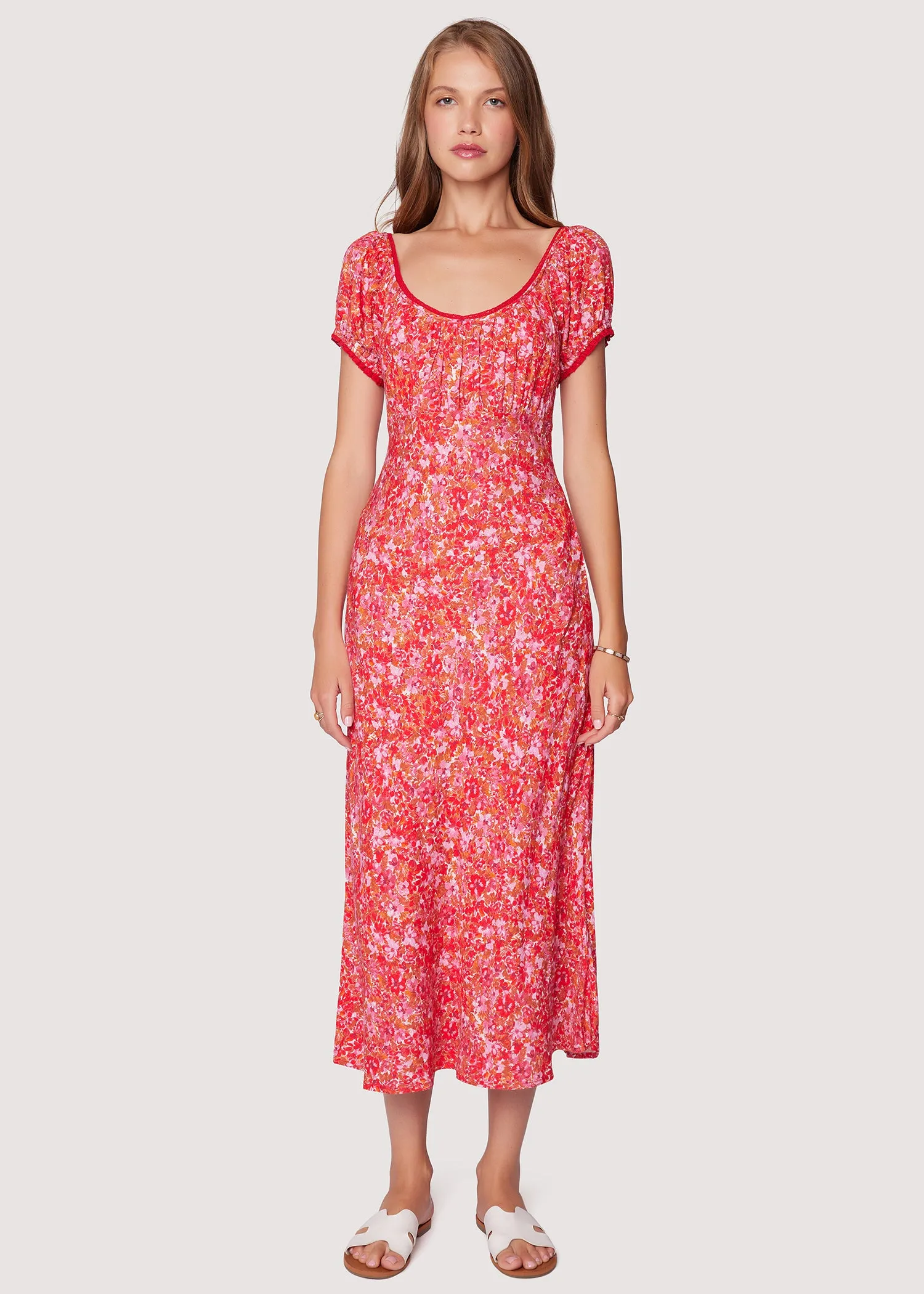 Petal Patch Midi Dress
