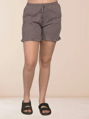 Printed Pure Cotton Casual Shorts