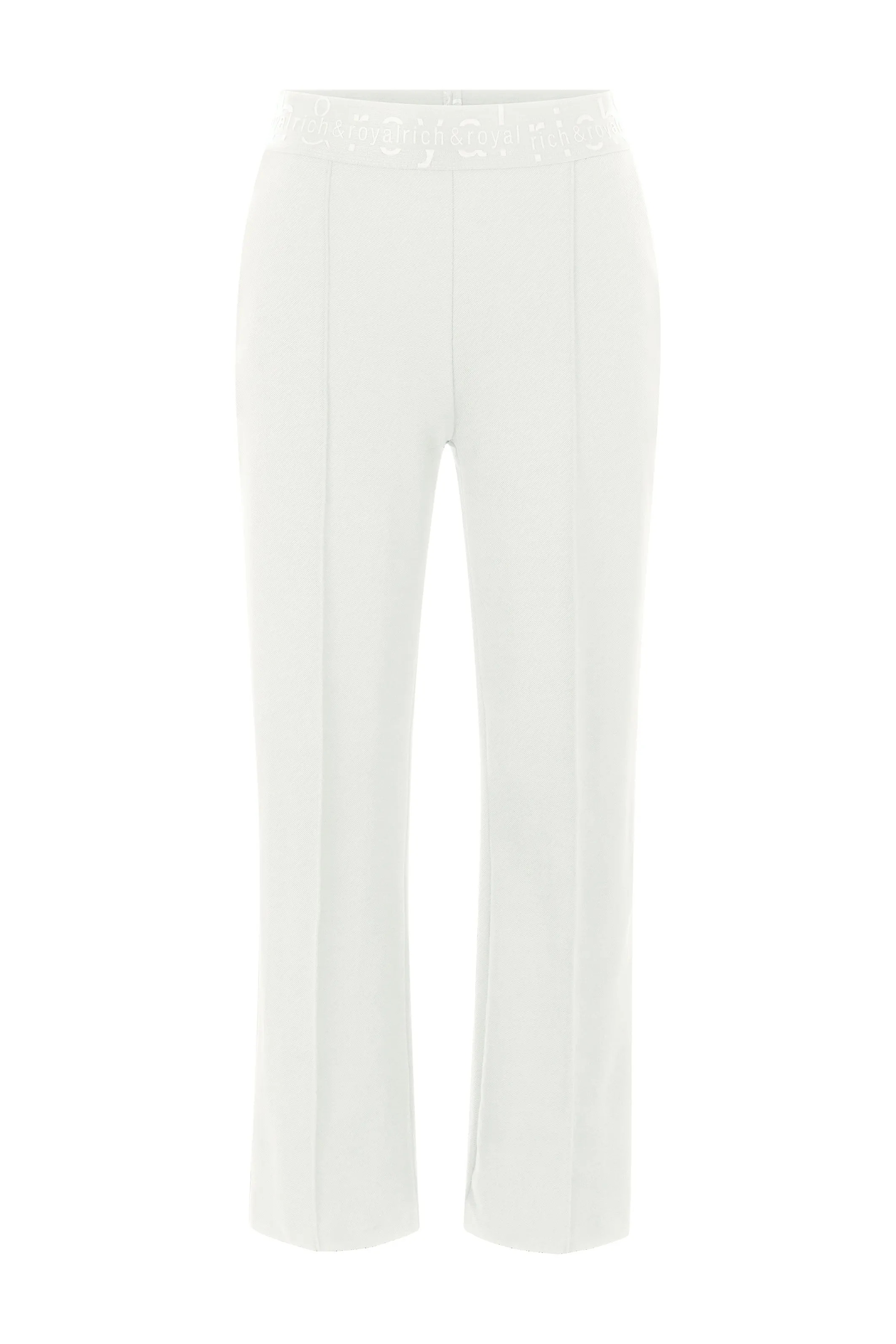 RICH AND ROYAL Pearl White Trousers