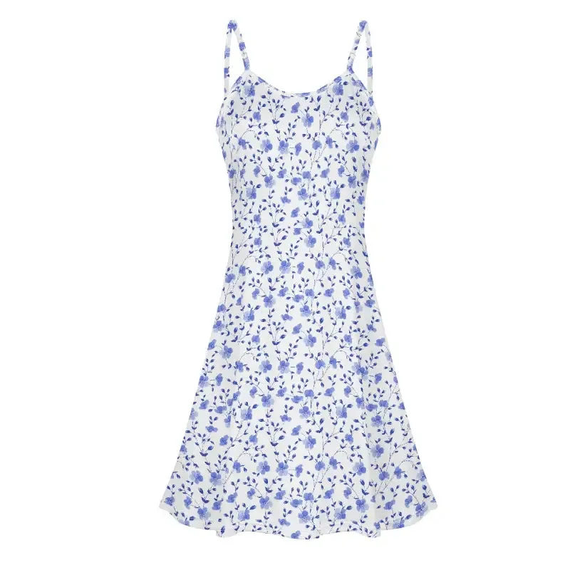 Twirl Into Fun with Our Comfy Blue Floral Sundress for Every Adventure