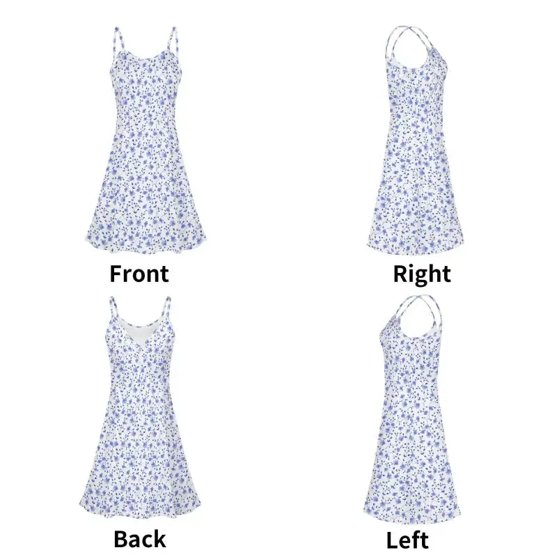 Twirl Into Fun with Our Comfy Blue Floral Sundress for Every Adventure