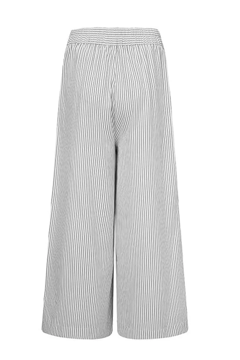 Women's Striped Wide Leg Trousers